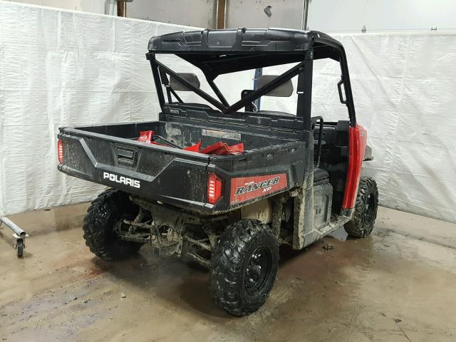 3NSRTE870JG972772 - 2018 POLARIS RANGER XP RED photo 4