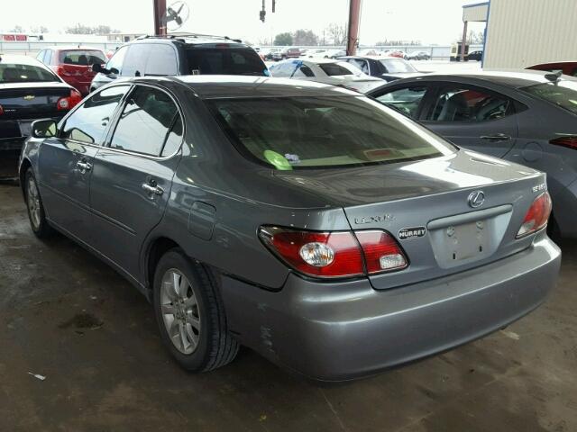 JTHBA30G645043141 - 2004 LEXUS ES 330 GRAY photo 3