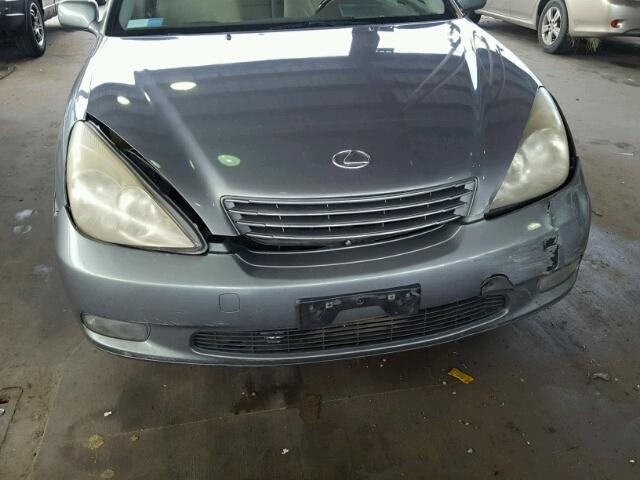 JTHBA30G645043141 - 2004 LEXUS ES 330 GRAY photo 9