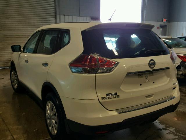 5N1AT2MV3EC755674 - 2014 NISSAN ROGUE S WHITE photo 3