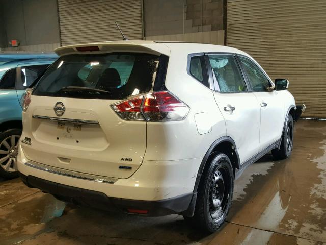 5N1AT2MV3EC755674 - 2014 NISSAN ROGUE S WHITE photo 4