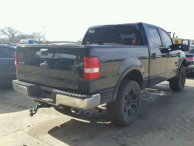 1FTPW14V08FB03632 - 2008 FORD F150 SUPER BLACK photo 4