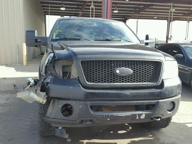 1FTPW14V08FB03632 - 2008 FORD F150 SUPER BLACK photo 9