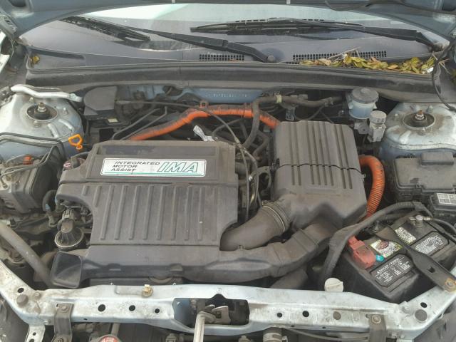 JHMES95605S017957 - 2005 HONDA CIVIC HYBR BLUE photo 7
