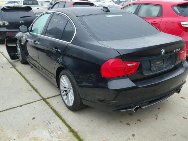 WBAPM5C52BE576053 - 2011 BMW 335 I BLACK photo 3