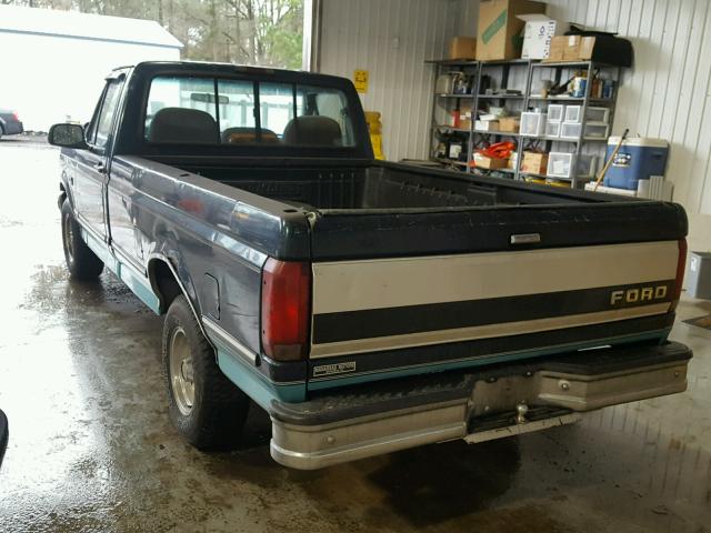 1FTDF15Y0SNA36880 - 1995 FORD F150 BLUE photo 3