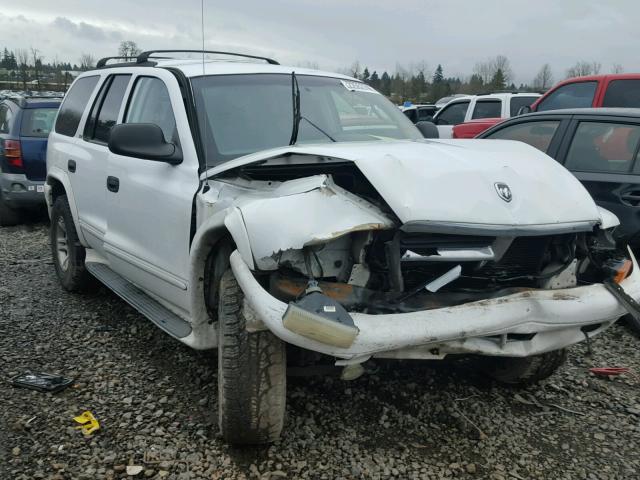 1B4HS58N82F201569 - 2002 DODGE DURANGO SL WHITE photo 1