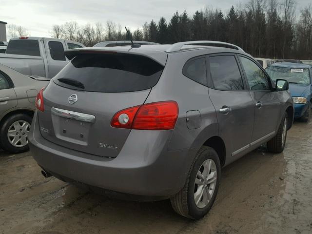 JN8AS5MV1DW148859 - 2013 NISSAN ROGUE S GRAY photo 4