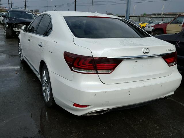 JTHBL5EF0D5122598 - 2013 LEXUS LS 460 WHITE photo 3