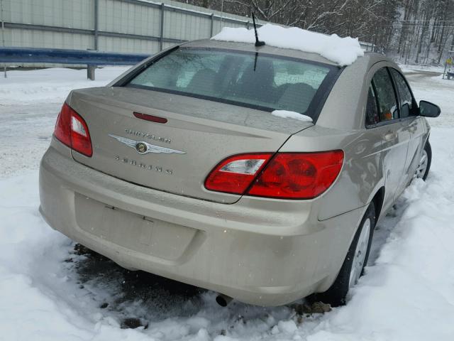 1C3LC46B19N521494 - 2009 CHRYSLER SEBRING LX BEIGE photo 4