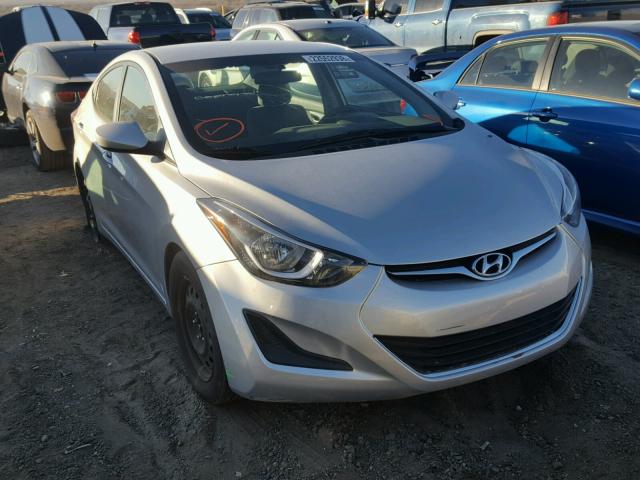 5NPDH4AE7FH623736 - 2015 HYUNDAI ELANTRA SE SILVER photo 1