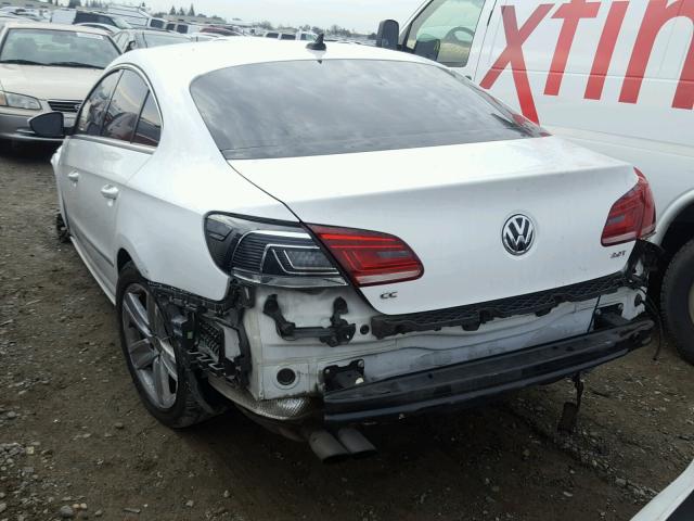 WVWBP7AN2DE563146 - 2013 VOLKSWAGEN CC SPORT WHITE photo 3