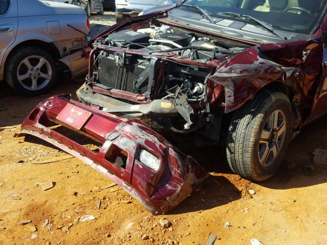 1GNDS13S962306830 - 2006 CHEVROLET TRAILBLAZE MAROON photo 10