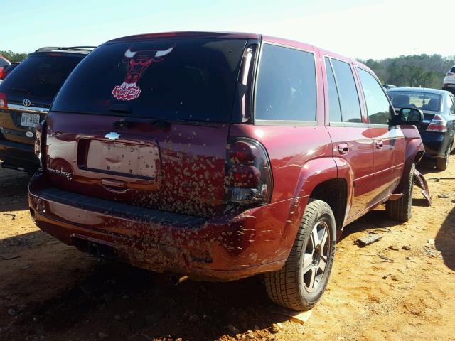 1GNDS13S962306830 - 2006 CHEVROLET TRAILBLAZE MAROON photo 4