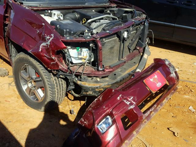 1GNDS13S962306830 - 2006 CHEVROLET TRAILBLAZE MAROON photo 9