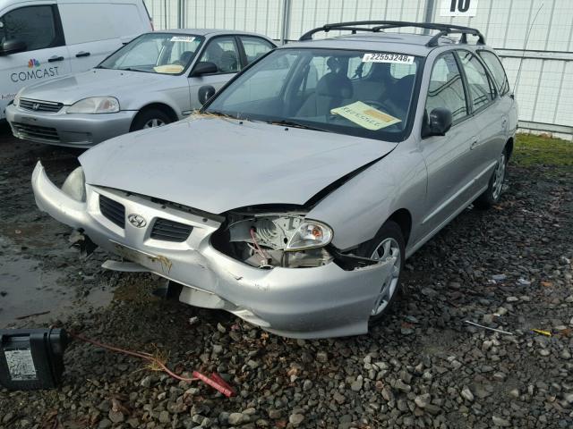 KMHJW25F5XU140068 - 1999 HYUNDAI ELANTRA BA SILVER photo 2