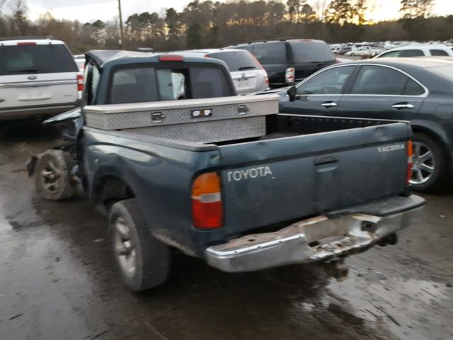 4TANL42N3WZ080598 - 1998 TOYOTA TACOMA GREEN photo 3