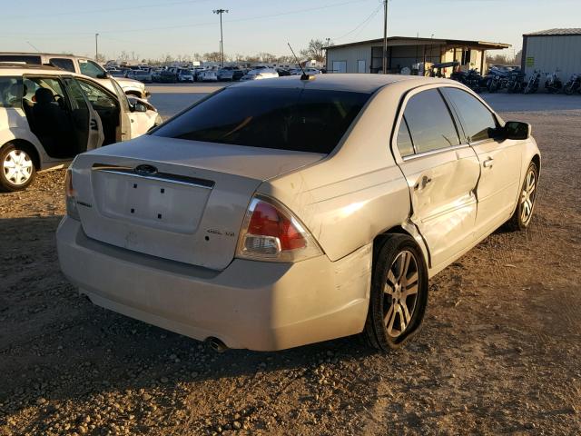 3FAHP08198R275802 - 2008 FORD FUSION SEL WHITE photo 4