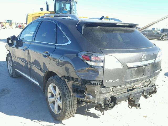 2T2BK1BA3AC043703 - 2010 LEXUS RX 350 CHARCOAL photo 3