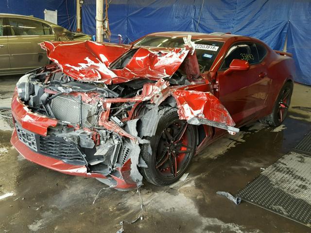 1G1FE1R74G0185674 - 2016 CHEVROLET CAMARO SS Rojo foto 2