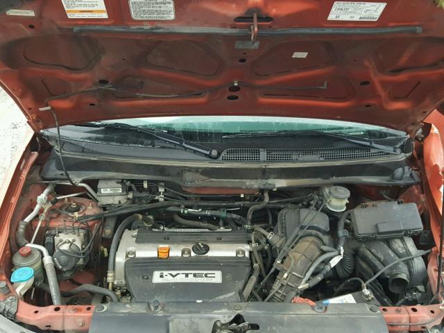 5J6YH28614L033040 - 2004 HONDA ELEMENT EX ORANGE photo 7