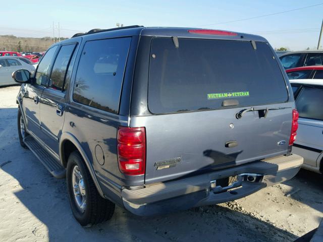 1FMRU17L1YLA26176 - 2000 FORD EXPEDITION BLUE photo 3