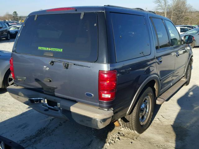 1FMRU17L1YLA26176 - 2000 FORD EXPEDITION BLUE photo 4