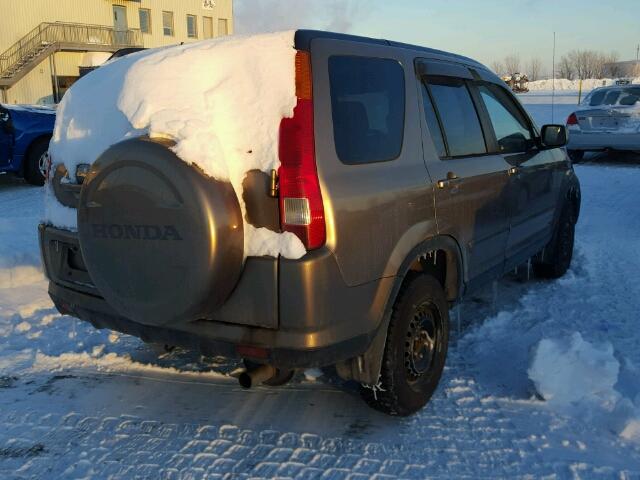 JHLRD78974C810546 - 2004 HONDA CR-V EX BEIGE photo 4