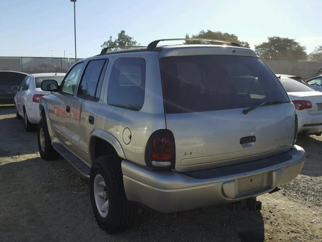 1B4HS48Z62F164843 - 2002 DODGE DURANGO SL TAN photo 3