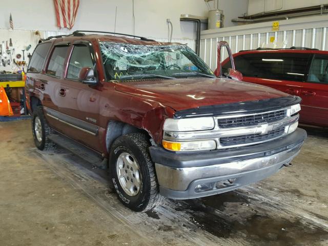 1GNEK13T61R195084 - 2001 CHEVROLET TAHOE K150 MAROON photo 1