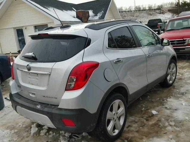 KL4CJCSB3FB204163 - 2015 BUICK ENCORE SILVER photo 4