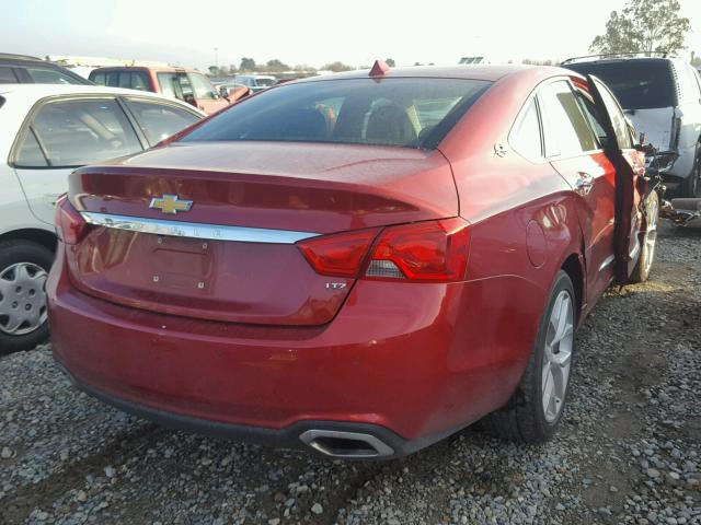 1G1155S35EU149376 - 2014 CHEVROLET IMPALA LTZ RED photo 4