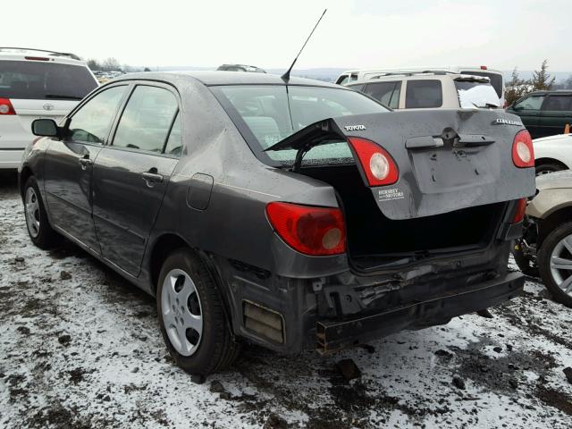 2T1BR32E47C770789 - 2007 TOYOTA COROLLA CE GRAY photo 3