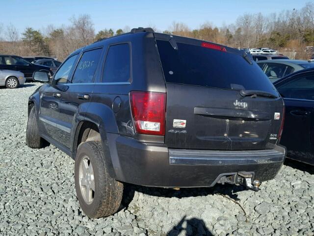 1J8HR58255C595129 - 2005 JEEP GRAND CHER GRAY photo 3