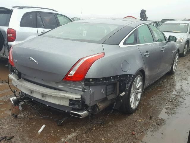 SAJWA1CB5BLV13127 - 2011 JAGUAR XJ SILVER photo 4