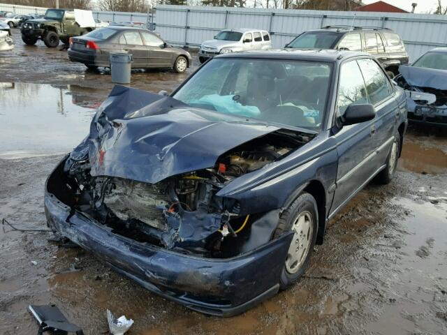 4S3BD4351W7210960 - 1998 SUBARU LEGACY L BLUE photo 2