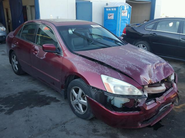 1HGCM56895A074807 - 2005 HONDA ACCORD EX BURGUNDY photo 1