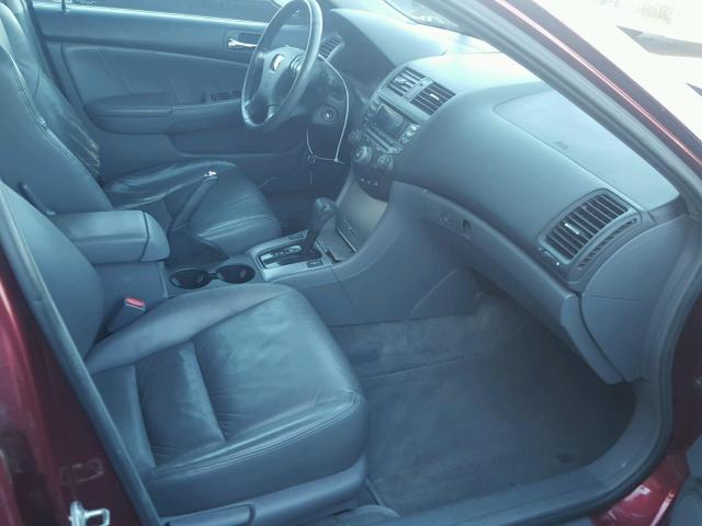 1HGCM56895A074807 - 2005 HONDA ACCORD EX BURGUNDY photo 5