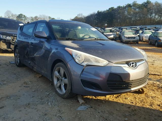 KMHTC6AD3CU029817 - 2012 HYUNDAI VELOSTER B GRAY photo 1