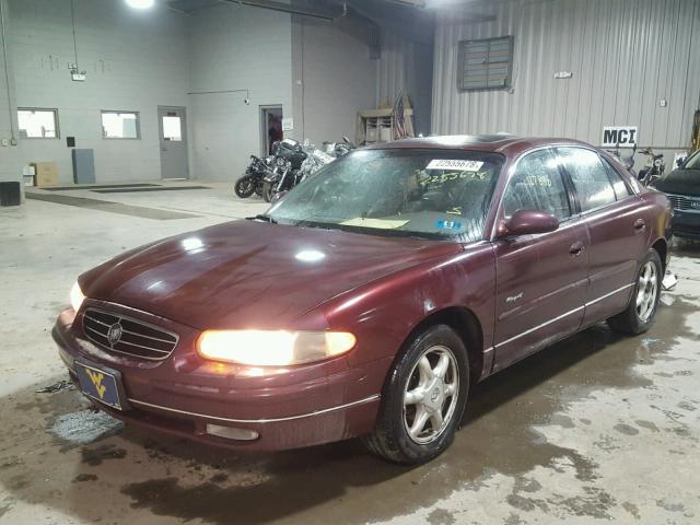 2G4WB55K5Y1325427 - 2000 BUICK REGAL LS MAROON photo 2
