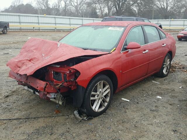 2G1WU583589283841 - 2008 CHEVROLET IMPALA LTZ RED photo 2