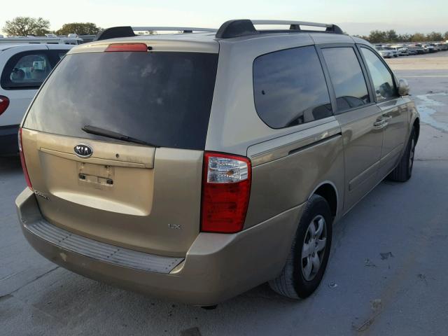 KNDMB233366079019 - 2006 KIA SEDONA EX GOLD photo 4