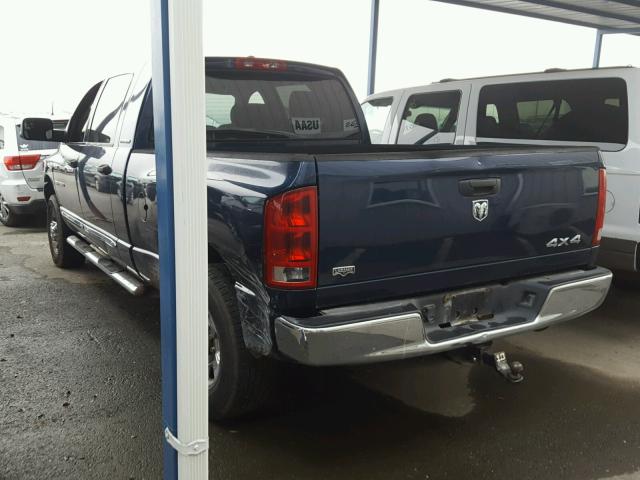 3D7KS19D76G139793 - 2006 DODGE RAM 1500 BLUE photo 3