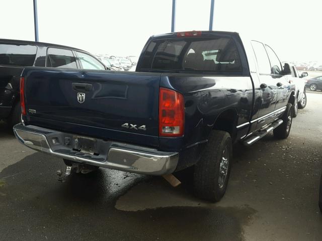 3D7KS19D76G139793 - 2006 DODGE RAM 1500 BLUE photo 4