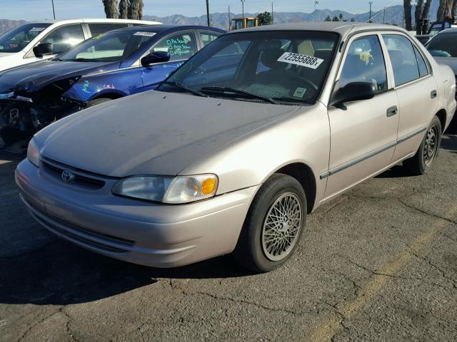 1NXBR12E9YZ409014 - 2000 TOYOTA COROLLA VE TAN photo 2