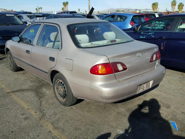 1NXBR12E9YZ409014 - 2000 TOYOTA COROLLA VE TAN photo 3