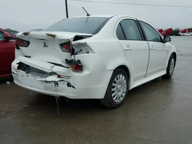 JA32U2FU8FU003733 - 2015 MITSUBISHI LANCER ES WHITE photo 4