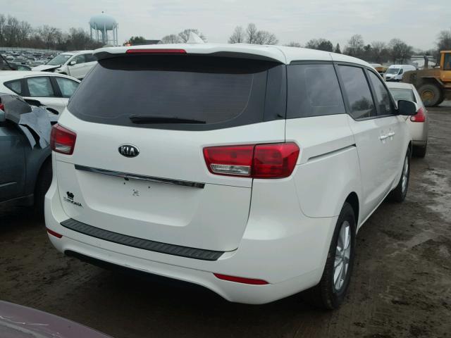 KNDMA5C13H6263270 - 2017 KIA SEDONA L WHITE photo 4