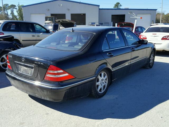 WDBNG70J92A299597 - 2002 MERCEDES-BENZ S 430 BLACK photo 4