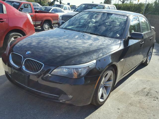 WBANU53538CT04963 - 2008 BMW 528 I BLACK photo 2